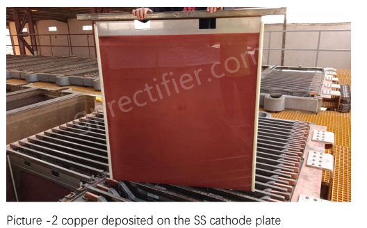copper deposited on the ss cathode plate(1)